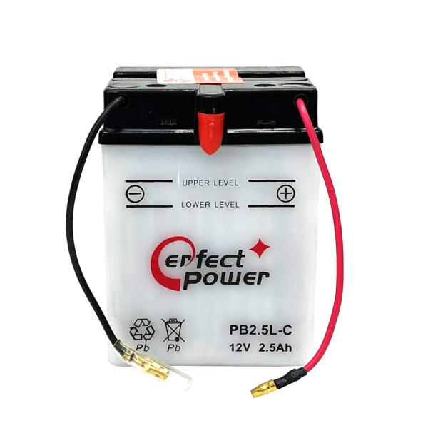 パーフェクトパワー PB2.5L-C 開放型 液別 バイクバッテリー【互換 YB2.5L-C FB2...