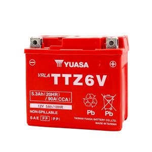 台湾ユアサ YUASA TTZ6V 初期充電済 バイクバッテリー 互換 YTZ6V FTZ6V GTZ6V YTX5L-BS 即使用可能｜バイクバッテリーバイクパーツ博士