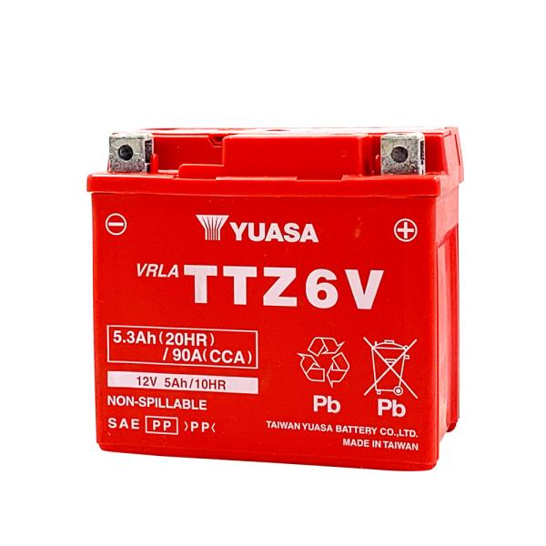 台湾ユアサ YUASA TTZ6V 初期充電済 バイクバッテリー 互換 YTZ6V FTZ6V GT...