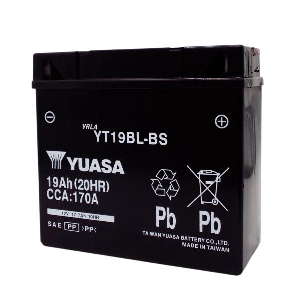 台湾ユアサ YUASA YT19BL-BS バイクバッテリー【互換 BMW 51913 EXIDE ...