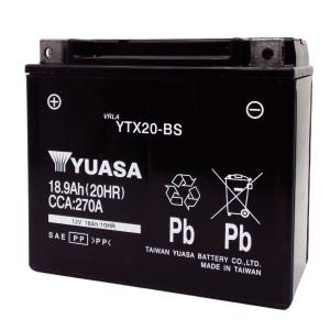 台湾ユアサ YUASA YTX20-BS 初期充電済 バイクバッテリー【互換 GTX20-BS FTX20-BS YB16B-CX YB16B】