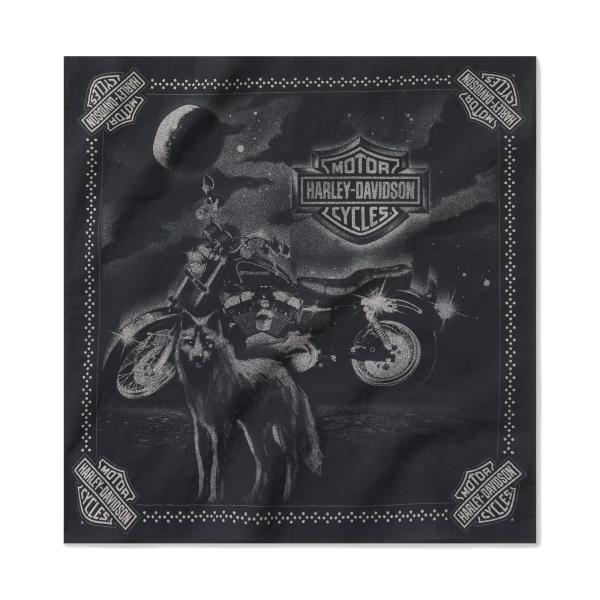 バンダナ ローンウルフ ローライダー ハーレーダビッドソン純正　HARLEY DAVIDSON　BA...