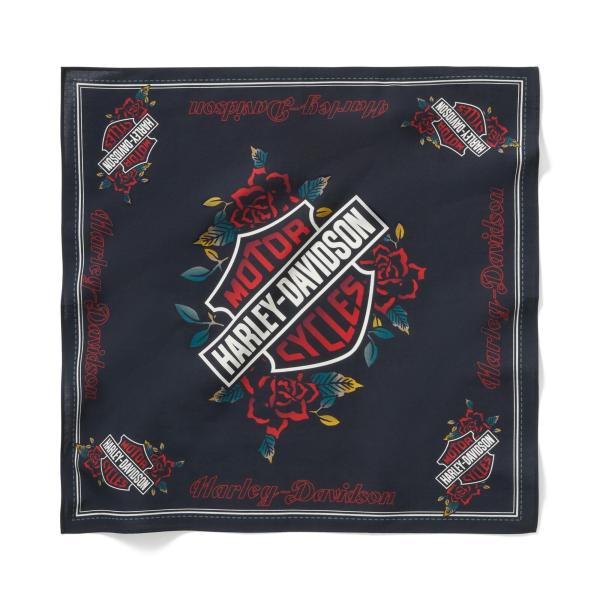 バンダナ サーペントローズ ハーレーダビッドソン純正　HARLEY DAVIDSON　BANDANA