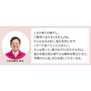 梅干し 減塩 しそ漬け梅 塩分3% 梅翁園選 ...の詳細画像4