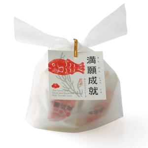 梅林堂 紅白満願成就 5匹結び袋入(お菓子 和菓子 洋菓子