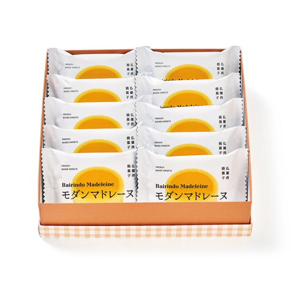 梅林堂 モダンマドレーヌ10個入(お菓子 和菓子 洋菓子 スイーツ お取り寄せ チーズ風味 ふわふわ...