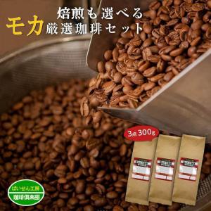 コーヒー豆 送料無料 ワンランク上のモカ珈琲 飲み比べセット各100ｇ×3袋 計300ｇ｜baisen-coffee