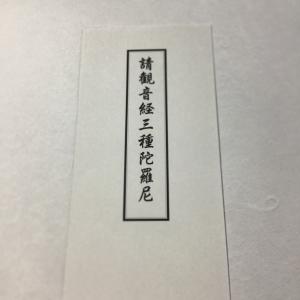 #541 請観音経三種陀羅尼 ビニールケース入 印刷の詳細画像1