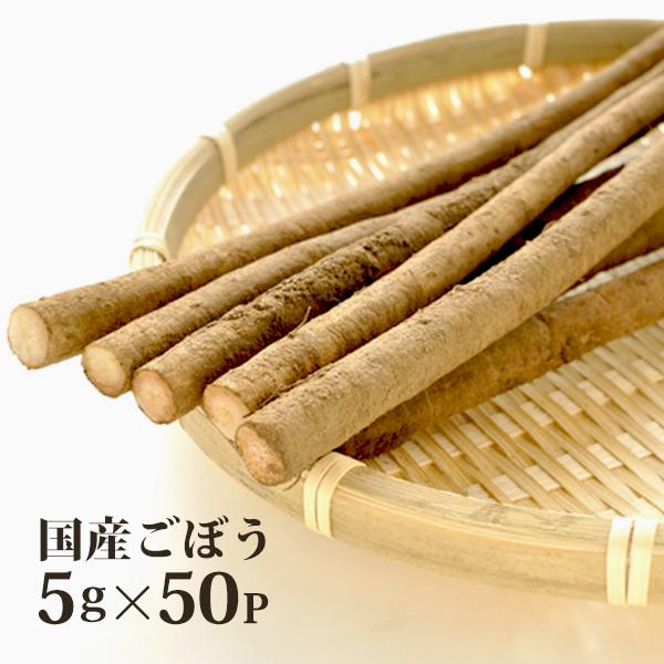ごぼう茶 国産 健康茶 5g×50p ゴボウ茶 ティーバッグ ノンカフェイン メール便送料無料 代引...
