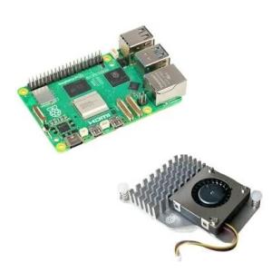 最新版！ラズベリーパイ５ 8GB Raspberry pi5 8GB（技適マーク入り） ＆　Active cooler冷却ファン　セット