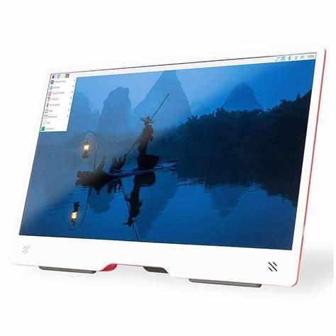 Raspberry Pi 財団公式 15.6インチのフルHD デスクトップモニター 赤/白[SC09...