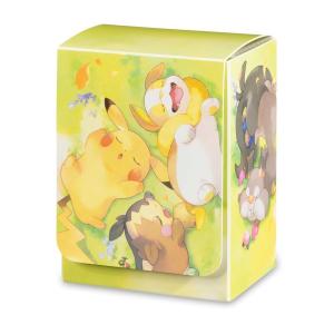 海外限定 ポケモンセンターオリジナル ポケモンカードゲーム デッキケース ベリースリーピー みんなおつかれさま ピカチュウ イーブイ モルペコ 並行輸入品｜bakuyasuearth