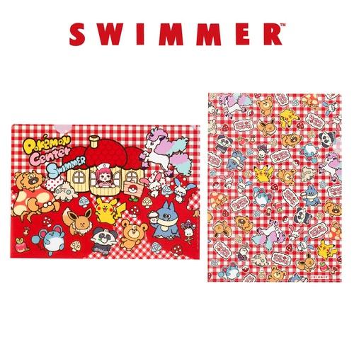 ポケモンセンターオリジナル SWIMMER スイマー A4クリアファイル 2枚セット Henteko...