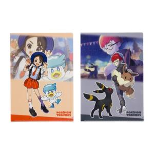 ポケモンセンターオリジナル A4クリアファイル 2枚セット POKEMON TRAINERS アオイ＆ボタン ポケモン トレーナー 代引不可商品｜bakuyasuearth