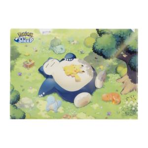 ポケモンセンターオリジナル A4クリアファイル Pokemon Sleep カビゴン ピカチュウの商品画像