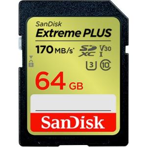 サンディスク SanDisk SanDisk Extreme PLUS SDXC UHS-Iカード 64GB SDSDXWH-064G-JNJIP Class10 64GB 代引不可商品｜bakuyasuearth