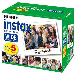 富士フイルム FUJIFILM インスタントカメラ ワイド用フィルム 50枚入 INSTAX WIDE K R 5｜bakuyasuearth