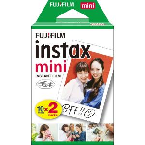 富士フイルム FUJIFILM チェキ インスタントフィルム カラー instax mini ホワイト 10枚 2パック｜bakuyasuearth