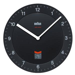 BRAUN ブラウン 掛け時計 Radio Controlled Wall Clock BNC006BKBK｜bakuyasuearth