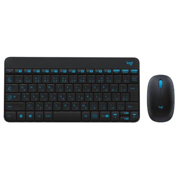 Logicool ロジクール ワイヤレスキーボード・マウス NANO ブラック MK245nBK ワ...
