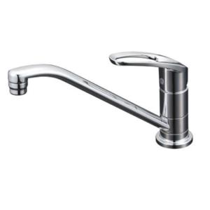 KVK 混合栓 シングルレバー デッキ タイプ キッチン用水栓 取付穴兼用