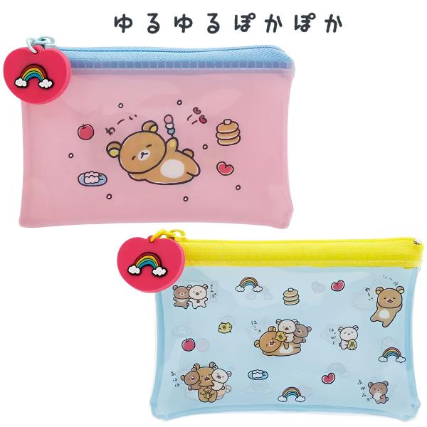 リラックマ ゆるゆるぽかぽかシリーズ ミニポーチ CA86001 クリア ポーチ サンエックス Sa...