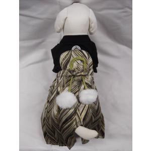 犬の洋服　S・M・L・XL・XXLサイズ　はかま袴　金色