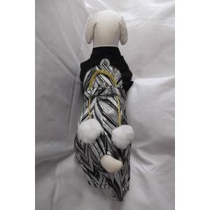 ほりゅう犬の洋服　S・M・L・XL・XXLサイズ　はかま袴　銀色