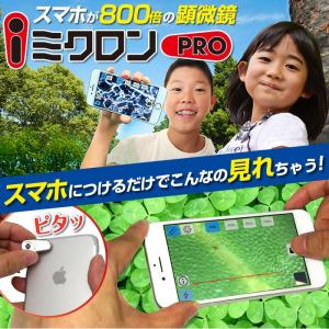 顕微鏡 スマホ 子供 倍率 800倍 スマホ顕微鏡 研究 iミクロンPRO