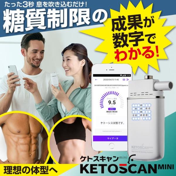 プレゼント ケトンブレスメーター 測定器 チェッカー 糖質 制限 ケトンメーター ケトスキャン ケト...