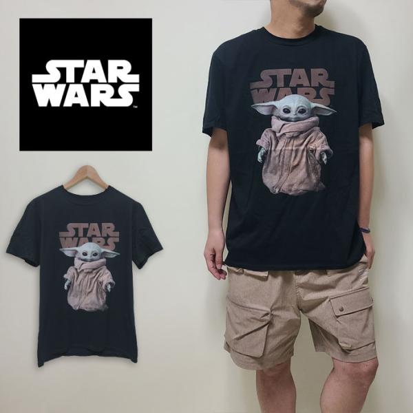 STAR WARS Tシャツ スターウォーズ マンダロリアン プリントTシャツ 正規ライセンス ベビ...