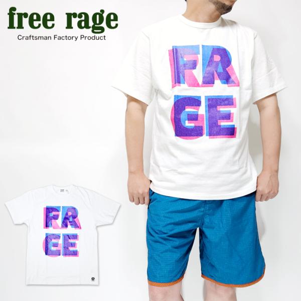 freerage Tシャツ メンズ フリーレイジ 日本製 リサイクルコットン プリントTシャツ 半袖...