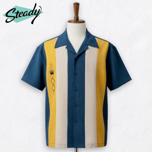 Steady Clothing ボウリングシャツ 半袖シャツ 春夏 ステディクロージング BOWLI...