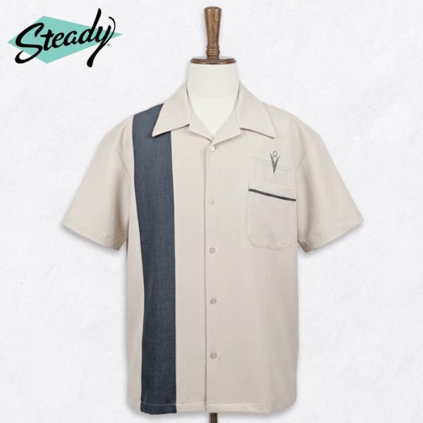 Steady Clothing ボウリングシャツ 半袖シャツ 春夏 ステディクロージング BOWLI...