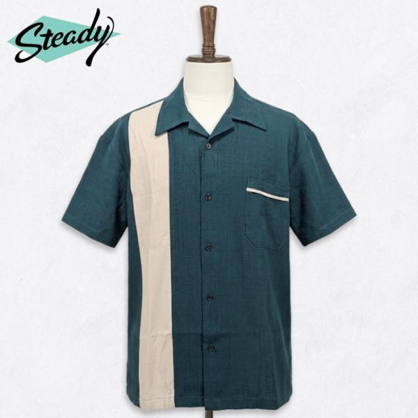 Steady Clothing ボウリングシャツ 半袖シャツ 春夏 ステディクロージング BOWLI...
