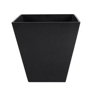 植木鉢 プランター スクエア型 メタリックブラック 高さ40cm 中底網付 底穴なし 送料無料お手入れ要らず ガーデニング用品 ヴォーグ