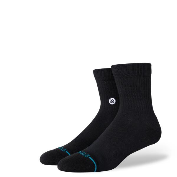 STANCE ICON QUARTER BLACK クォーター ソックス 靴下 黒 アイコン