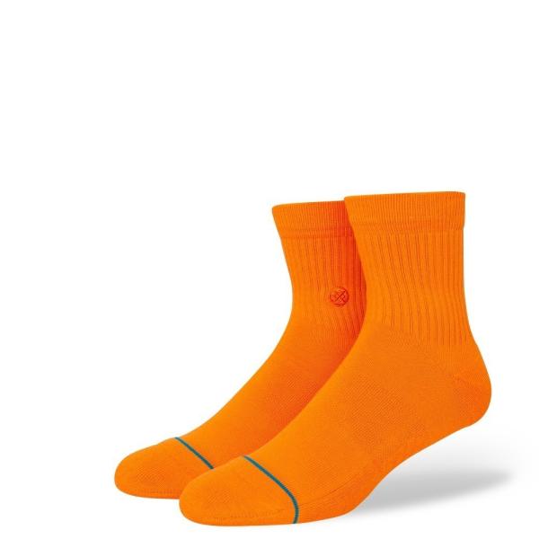 STANCE ICON QUARTER ORANGE クォーター ソックス 靴下 オレンジ アイコン