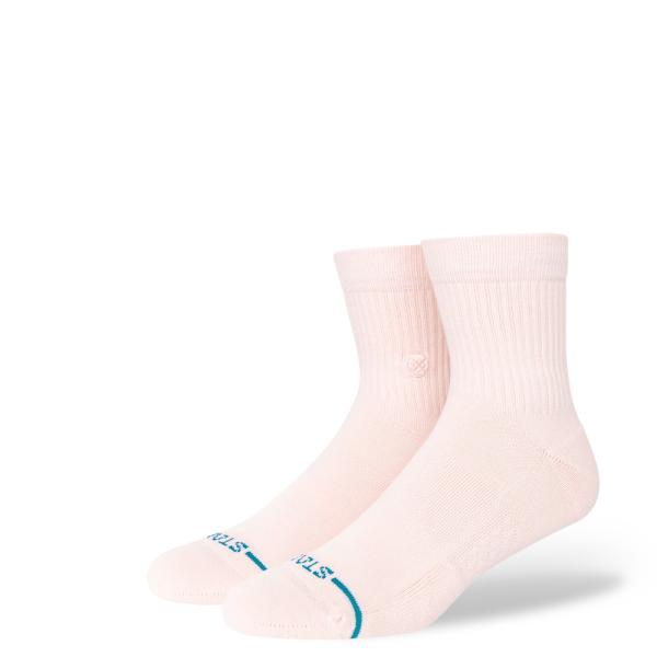 STANCE ICON QUARTER PINK クォーター ソックス 靴下 ピンク アイコン