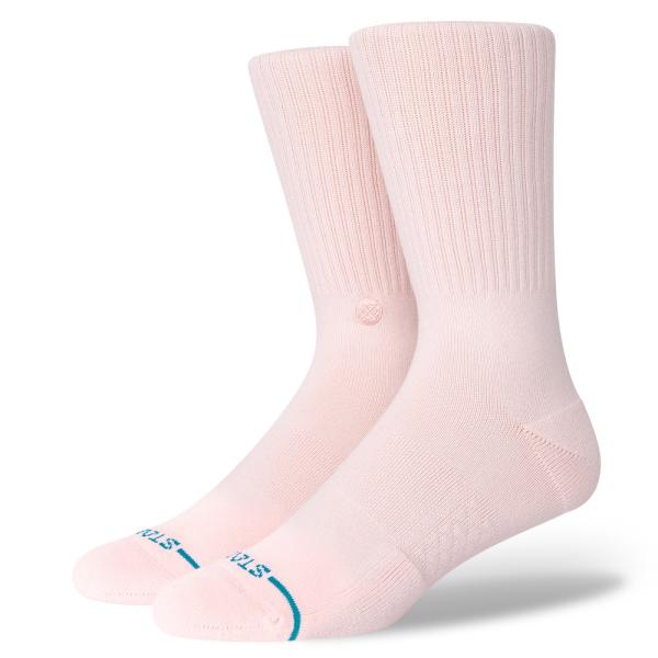 STANCE ICON PINK クルー ソックス 靴下 ピンク 桃 アイコン
