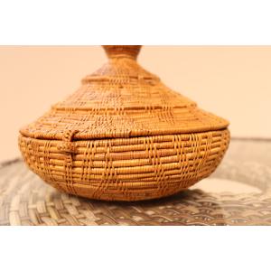 バリ島 木彫り 人形 2体セット《プリミティブ人形》H34cm エスニック