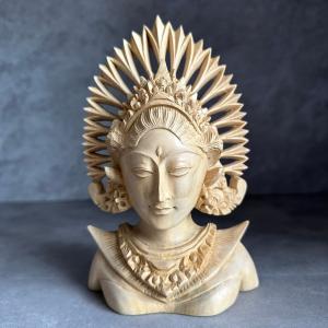 木彫りキリン 親子 100cm キリン 木製オブジェ インテリア バリ雑貨
