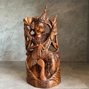木彫り人形 女性 女神 バリ雑貨 バリ島 アジアン雑貨 インテリア