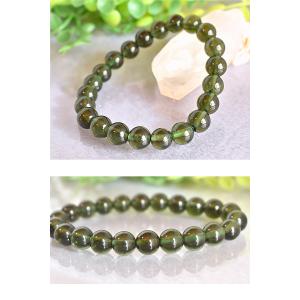 モルダバイト 9.8ミリ 内周約18センチ 宝...の詳細画像1