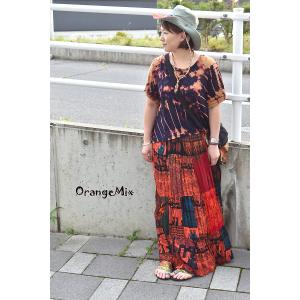 スカート ゴム ウェスト 調整 ロングスカート...の詳細画像5