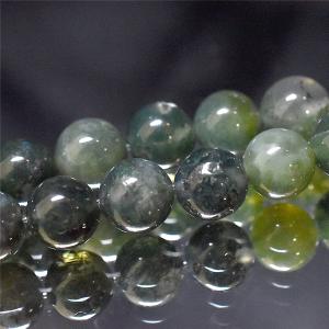 モスアゲート 8ミリ A 1粒売り 天然石ビー...の詳細画像1