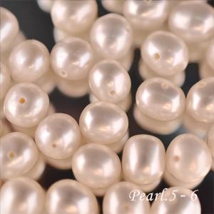 淡水パール 5〜6ミリ 1粒売り ばら売り pearl パール 天然石 パワーストーン ハンドメイド