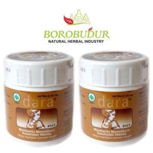 ボロブドゥール Borobudur ジャムウ サプリメント 100錠 お得な2個セット Dara ダラ 海外直送品｜balifesta