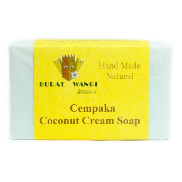 ブラットワンギ バリ島から無添加石鹸 ココナッツクリームソープ チュンパカ 80g 海外直送品
