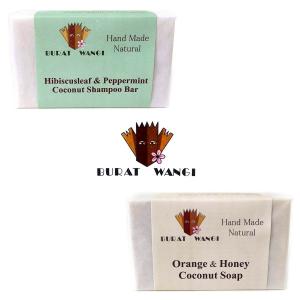 ブラットワンギ Burat Wangi ココナッツ ソープ 80g 選べるお得な２個セット バリ島から 無添加石鹸 海外直送品